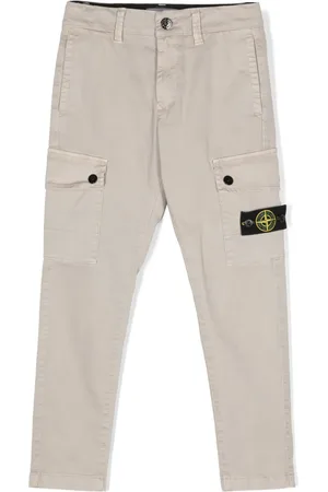 Stone Island Compass-badge slim-fit cargo trousers
