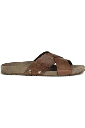 Dolce & Gabbana Distressed leather slides
