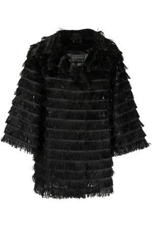 Alberta Ferretti Long-sleeves fringed jacket