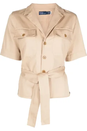 Ralph Lauren Tied-waist cotton shirt