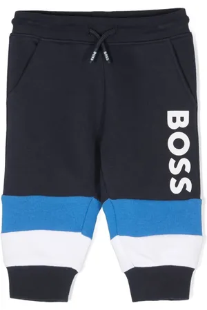 HUGO BOSS Logo-print stripe track pants