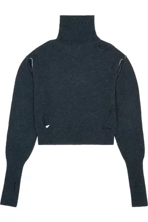 Maison Margiela Distressed high-neck jumper