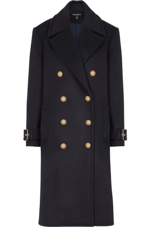 Balmain Double-breasted wool coat