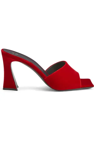 Giuseppe Zanotti Solhene 85mm velvet sandals
