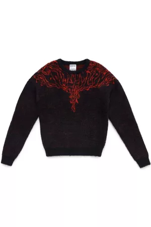 MARCELO BURLON Fluid Wings knitted wool jumper