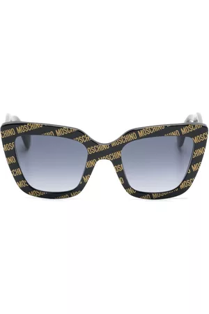 Moschino Logo-print cat-eye sunglasses