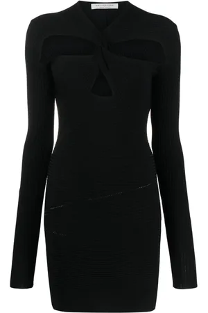 Serafini Cut-out ribbed minidress