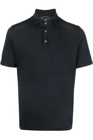 FEDELI Plain cotton polo shirt