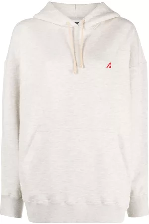 Autry Logo-patch cotton hoodie