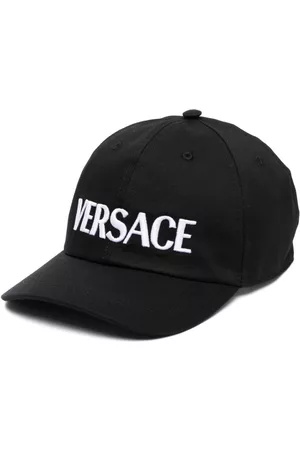 VERSACE Logo-embroidered cotton baseball cap