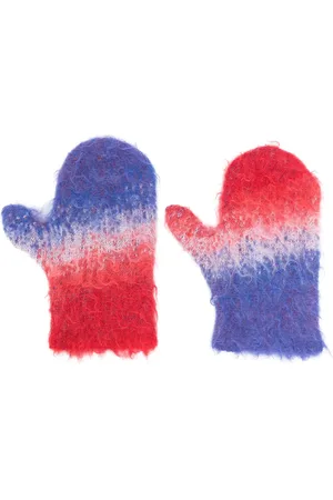 ERL Degradé-knit gloves