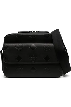 MCM Monogram leather messenger bag