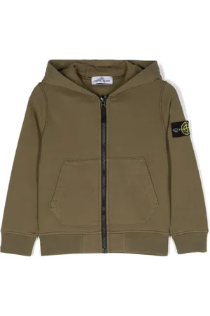 Stone Island Compass logo-patch zipped cardigan
