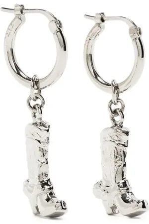 Marni Statement-pendant brass earrings