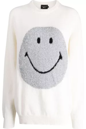 JOSHUA SANDERS Smiley face-motif ribbed jumper