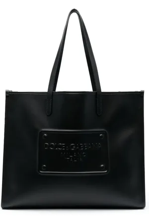 Dolce & Gabbana Logo-embossed leather tote bag
