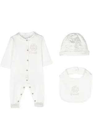 Roberto Cavalli Embroidered-logo babygrow set