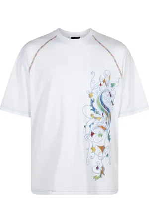 Supreme X Coogi embroidered-motif cotton T-shirt
