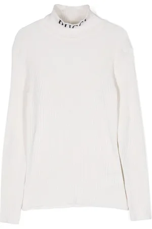 PUCCI Junior Intarsia-knitted logo jumper