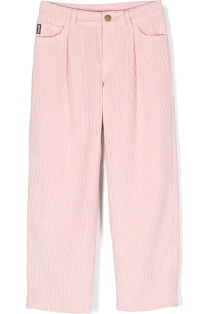 Moschino Logo-print straight-leg corduroy trousers
