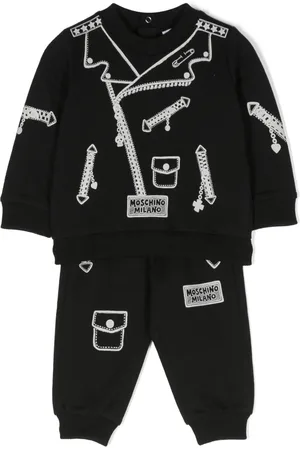 Moschino Graphic-print jersey-fleece set