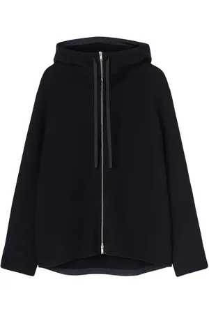 Jil Sander Zip-up cashmere hooded jacket