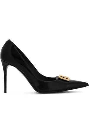 Dolce & Gabbana Logo-lettering leather pumps