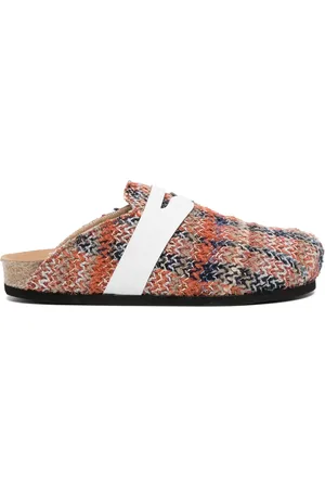Vitelli Slip-on zigzag-edge slides