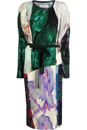 HENRIK VIBSKOV Pliss??-effect midi dress