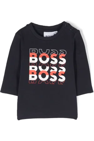 HUGO BOSS Logo-print long-sleeve top
