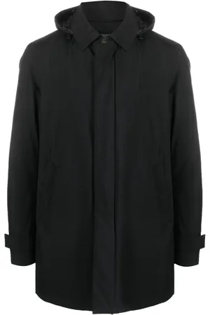 HERNO Detachable-hood feather-down padded jacket