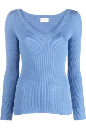 P.A.R.O.S.H. V-neck ribbed wool jumper