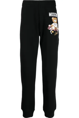 Moschino Teddy Bear-print cotton track pants