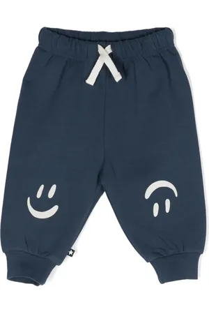 Molo Simeon smiley-motif track pants