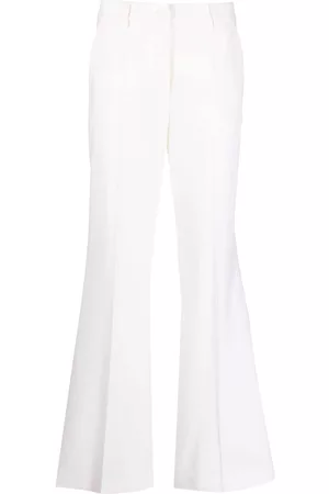 P.A.R.O.S.H. Mid-rise virgin-wool flared trousers