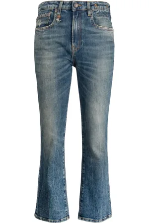 R13 Low-rise flared jeans