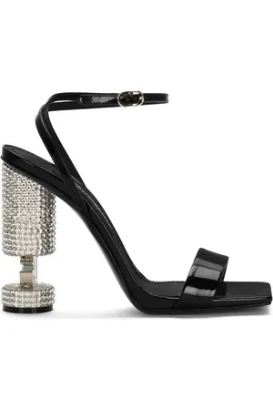 Dolce & Gabbana Logo-lettering crystal-embellished sandals