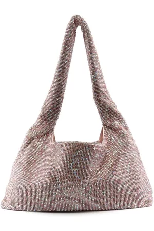 KARA Crystal Mesh shoulder bag