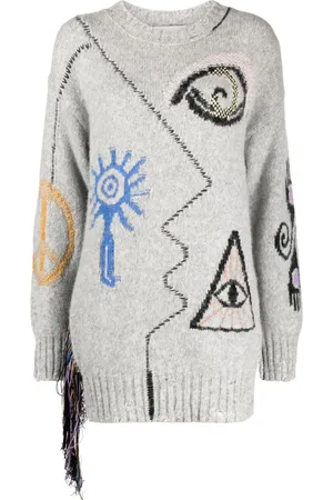 Stella McCartney Folk graphic-embroidered jumper