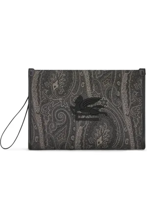 Etro Large paisley-print clutch