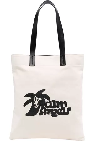 Palm Angels Logo-print canvas tote bag