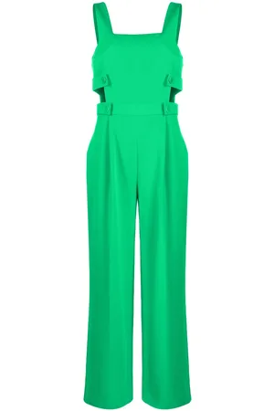 Bash Square-neck straight-leg jumpsuit