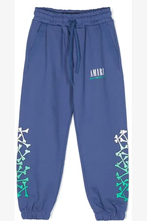AMIRI Bones-print drawstring cotton track pants