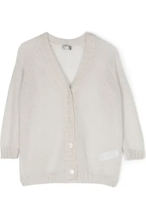 Il gufo V-neck buttoned cardigan
