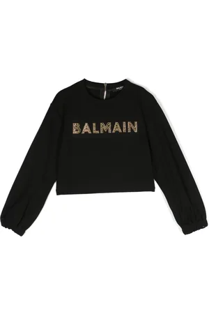 Balmain Logo-embellished long-sleeved T-shirt