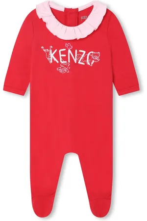 Kenzo Logo-print ruffled babygrow