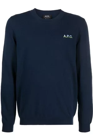 A.P.C. Alois logo-embroidered fine-knit jumper