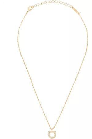 Salvatore Ferragamo Gancini crystals necklace