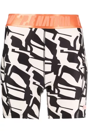 P.E Nation Rockland abstract-print cycling shorts