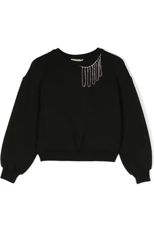 Twin-Set Chain-detail boat-neck sweatshirt